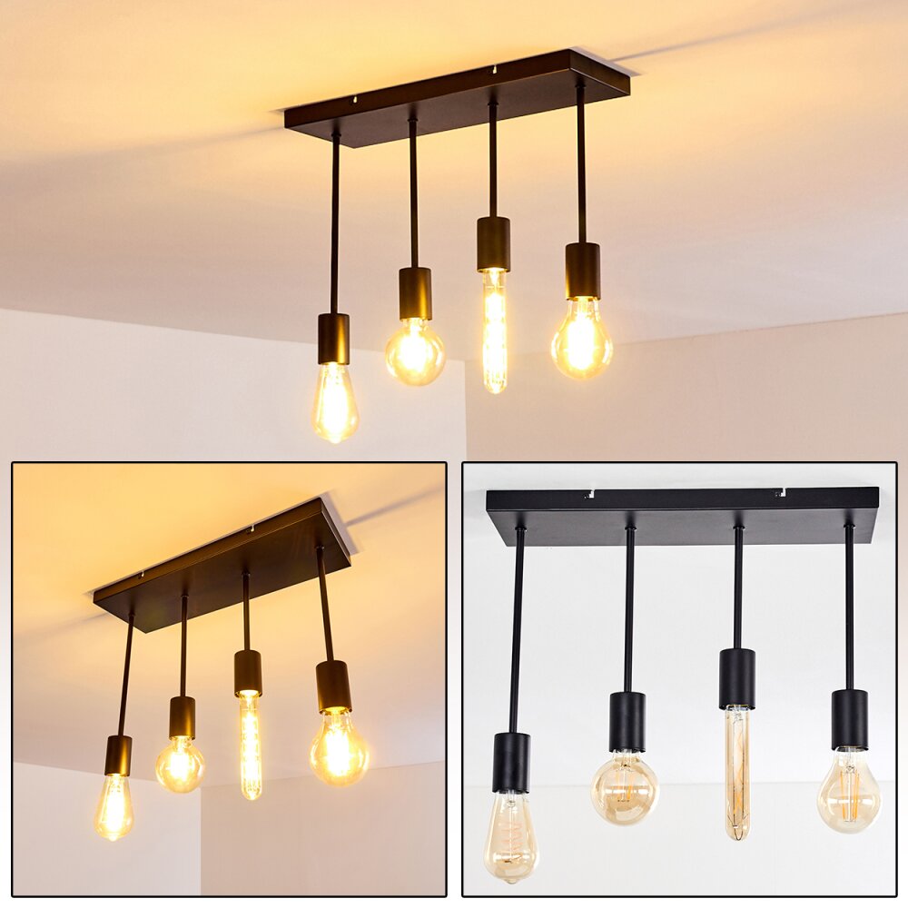Fabius Plafoniera Nero, 1-Luce main product photo