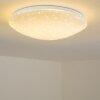 FOXES Plafoniera LED Bianco, 1-Luce, Telecomando, Cambia colore