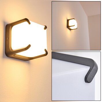 Armor Applique da esterno LED Antracite, 1-Luce