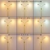 Gulkana Lampada da terra LED Oro, 2-Luci