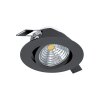 Eglo SALICETO Lampada da incasso LED Nero, 1-Luce