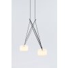 Serien Lighting TWIN Lampada a Sospensione LED Cromo, 2-Luci