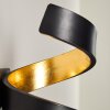 Rezat Applique LED Nero-Oro, 1-Luce