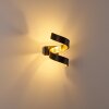 Rezat Applique LED Nero-Oro, 1-Luce