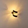 Rezat Applique LED Nero-Oro, 1-Luce