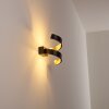 Rezat Applique LED Nero-Oro, 1-Luce