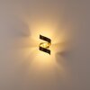 Rezat Applique LED Nero-Oro, 1-Luce