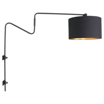 Steinhauer Linström Applique Nero, 1-Luce