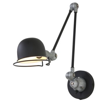 Steinhauer Darvin Applique Grigio, Nero, 1-Luce