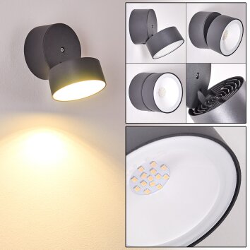 Ripen Applique da esterno LED Antracite, 1-Luce