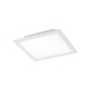 Leuchten Direkt Ls-FLAT Plafoniera LED Bianco, 1-Luce, Telecomando, Cambia colore