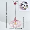 Mattmar Lampadario a sospensione Grigio, Fucsia, 1-Luce