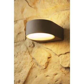 Brilliant Tyler Applique per esterno Titanio, 1-Luce