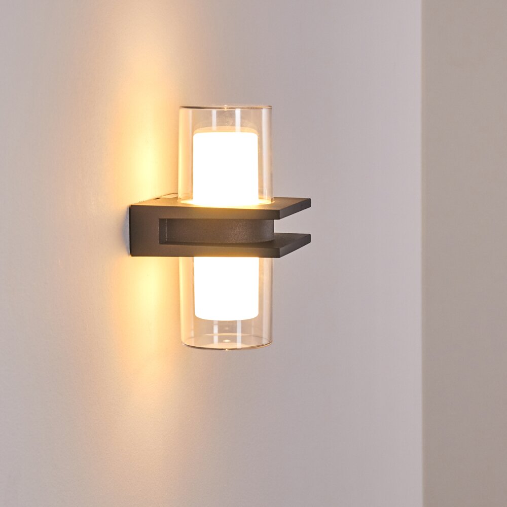 Kekenis Applique da esterno LED Antracite, 1-Luce