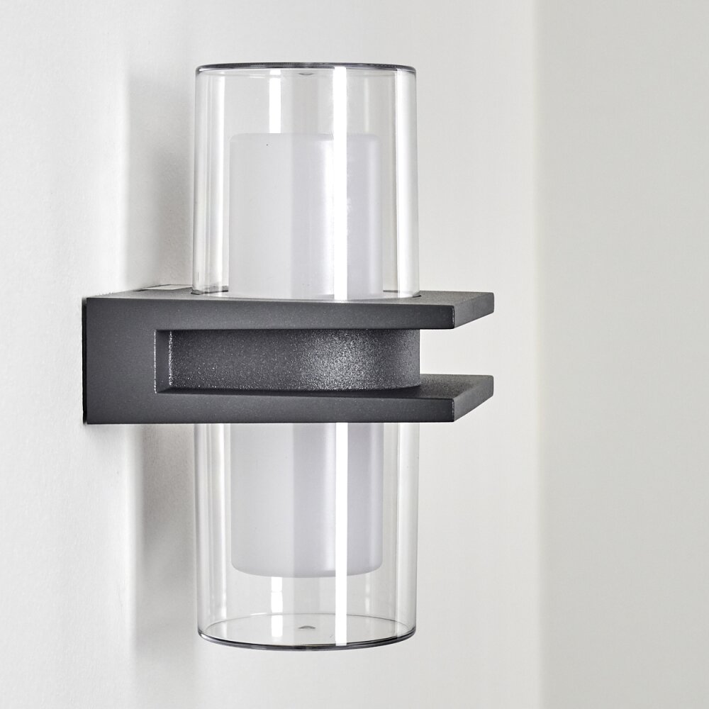 Kekenis Applique da esterno LED Antracite, 1-Luce