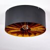 Togo Plafoniera Ottone, Nero, 1-Luce