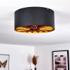 Togo Plafoniera Ottone, Nero, 1-Luce
