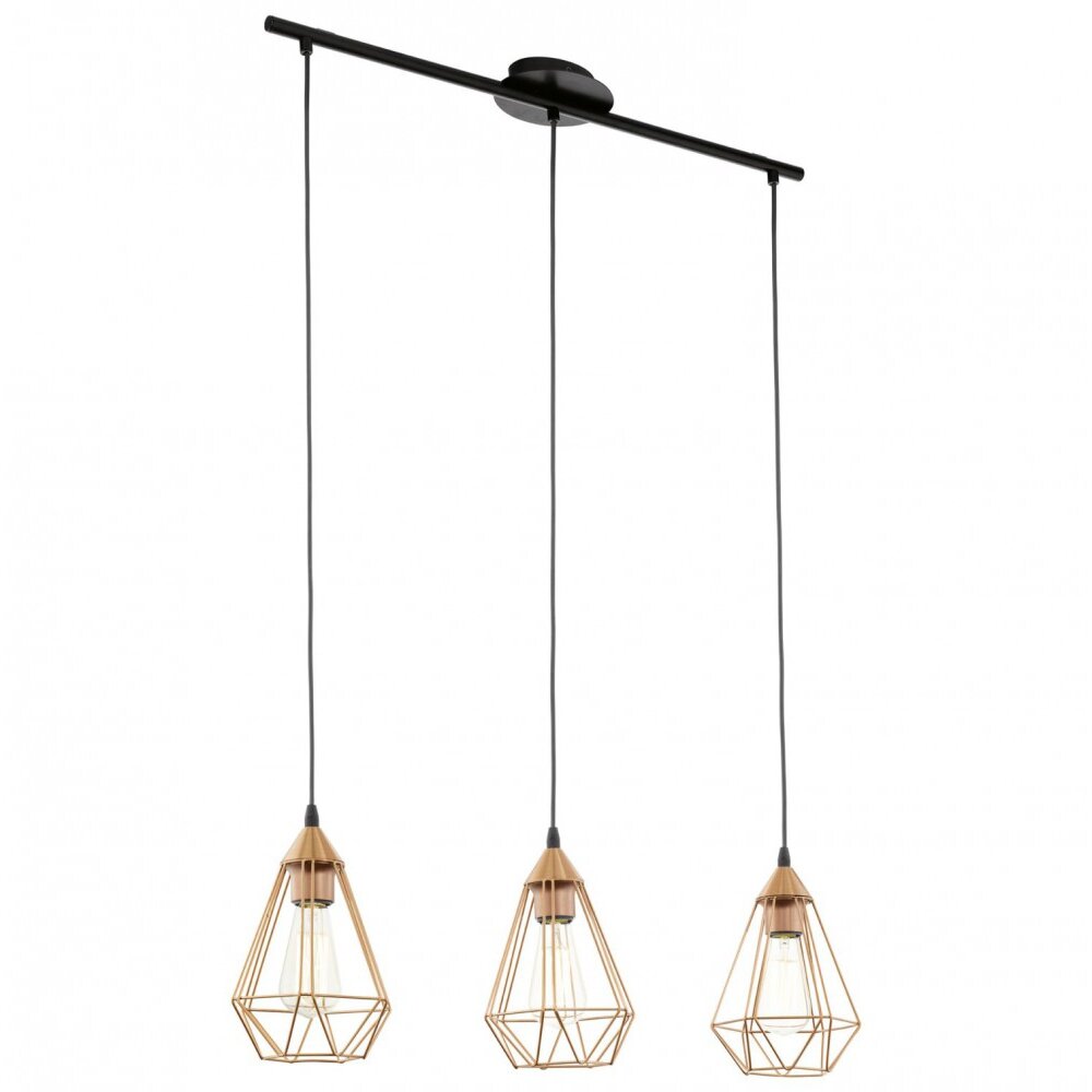 Eglo TARBES Lampada a sospensione Nero, 3-Luci main product photo