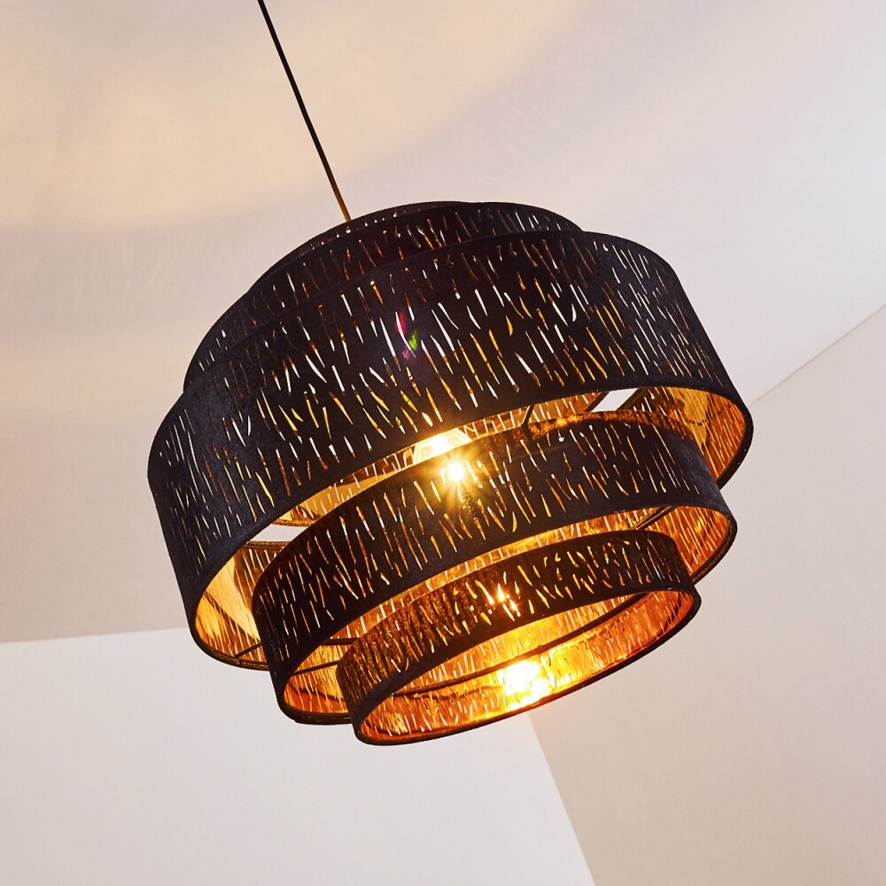 Liared Lampadario a sospensione Nero, 1-Luce