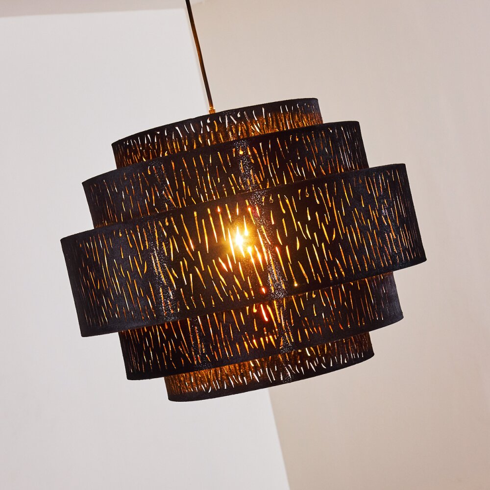 Liared Lampadario a sospensione Nero, 1-Luce