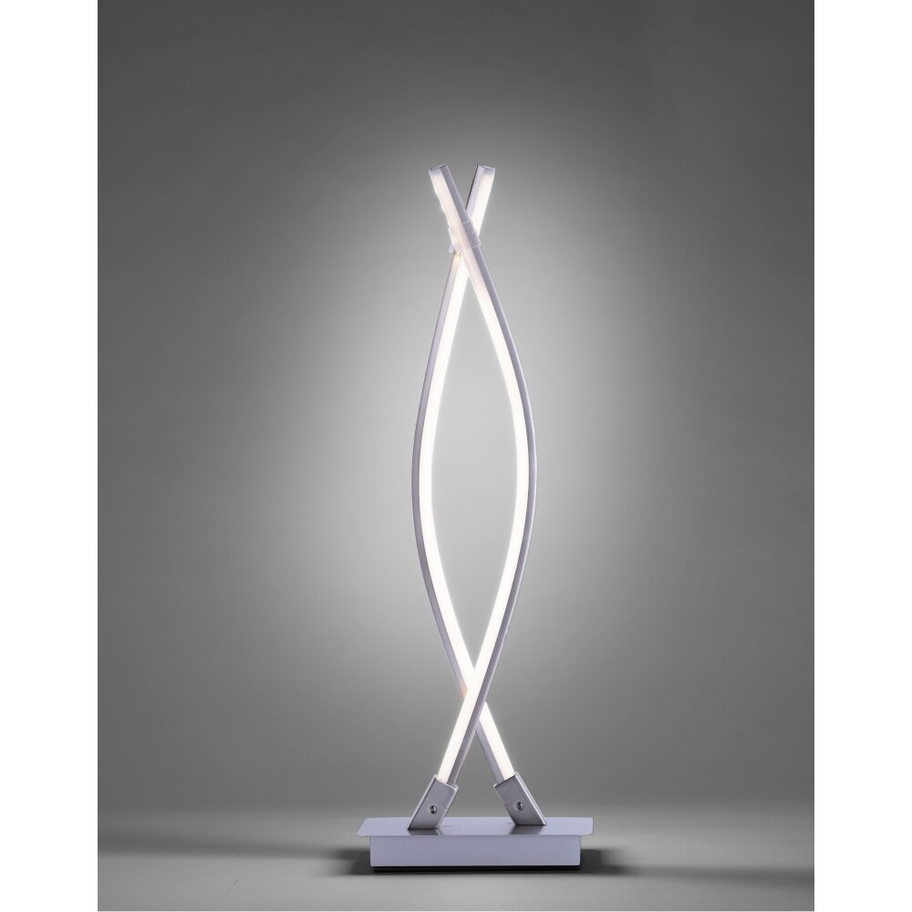 Leuchten-Direkt MAJA Lampada da Tavolo LED Acciaio inox, 2-Luci main product photo