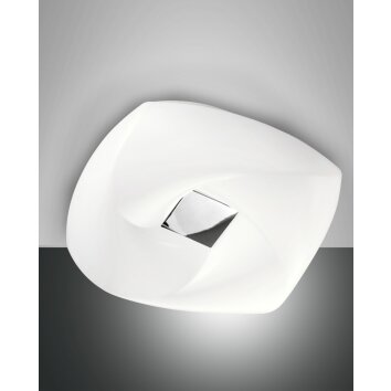 Fabas Luce Arbatax Plafoniera LED Bianco, 1-Luce