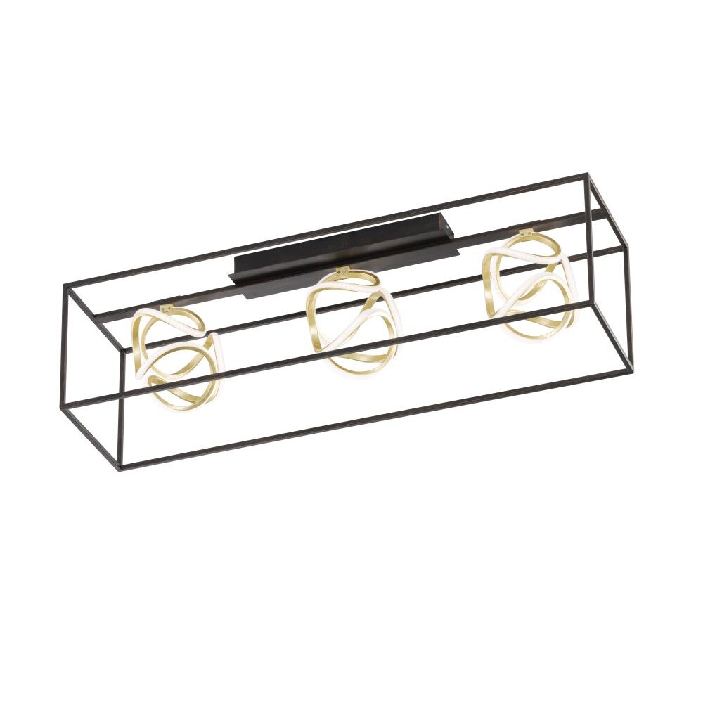 Plafoniera Fischer & Honsel premium Gesa LED Nero, 1-Luce main product photo