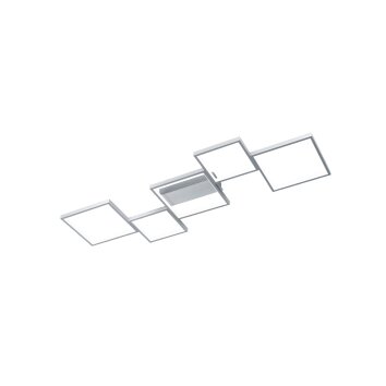 Trio Sorrento Plafoniera LED Alluminio, 1-Luce