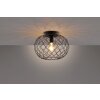 Plafoniera Fischer & Honsel living Justin Nero, 1-Luce