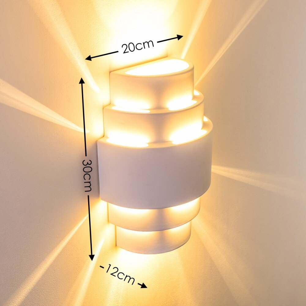 Handan Applique Bianco, 1-Luce