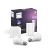 Philips Hue LED Ambiance White & Color E27 Starter-Set di 2