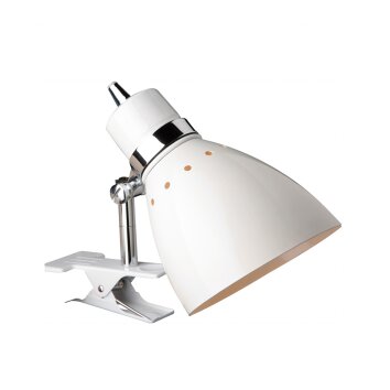 Steinhauer Spring Lampada con pinza Bianco, 1-Luce