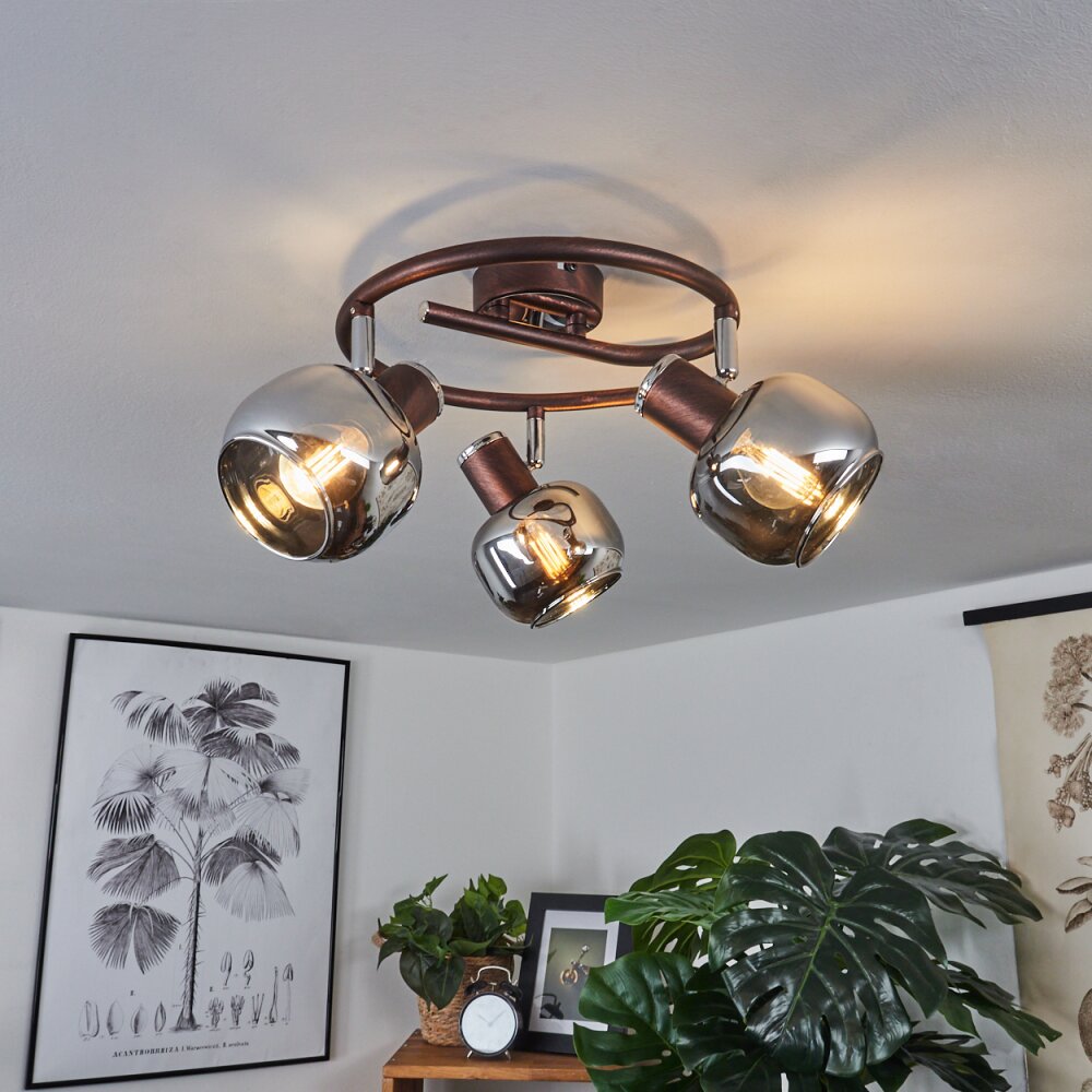 Arconciel Plafoniera Marrone, 3-Luci main product photo