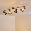 Lichinga Faretto da soffitto Nero, 4-Luci