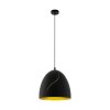 EGLO HUNNINGHAM Lampadario a sospensione Oro, Nero, 1-Luce