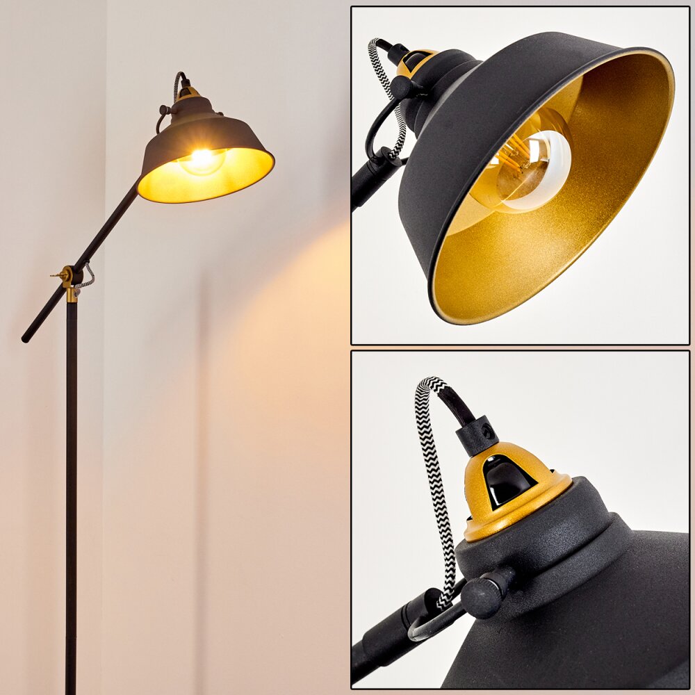 Luven Lampada da terra Oro, Nero, Nero-Oro, 1-Luce main product photo