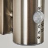 Noreaz Applique da esterno LED Acciaio inox, 1-Luce, Sensori di movimento