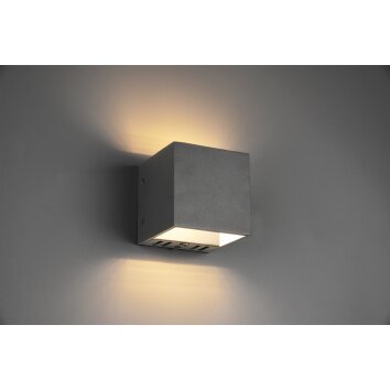 Trio Figo Applique LED Nero, 1-Luce, Telecomando, Cambia colore