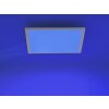 Leuchten Direkt Ls-FLAT Plafoniera LED Bianco, 1-Luce, Telecomando, Cambia colore