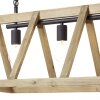 Brilliant Matrix Wood Lampada a Sospensione Legno chiaro, 4-Luci