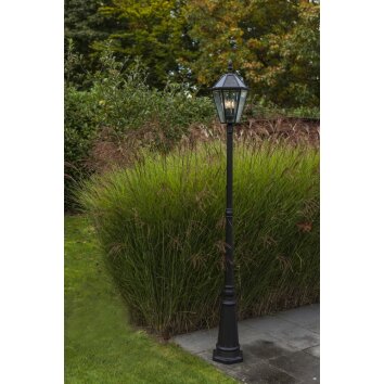 Lutec London Lampada segnapasso LED Nero, 3-Luci