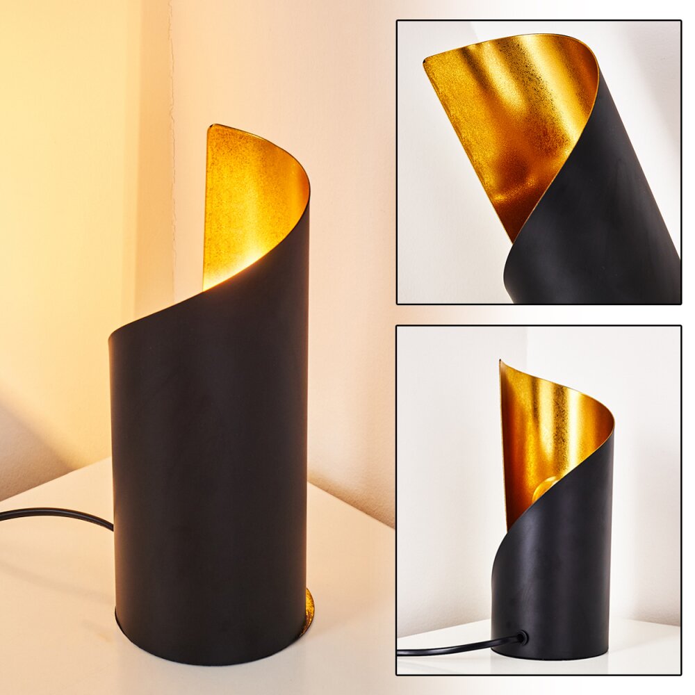 Yahuma Lampada da Tavolo Nero-Oro, 1-Luce main product photo