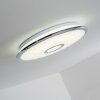 Jamton Plafoniera LED Cromo, 1-Luce, Telecomando