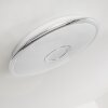 Jamton Plafoniera LED Cromo, 1-Luce, Telecomando