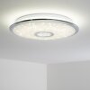 Jamton Plafoniera LED Cromo, 1-Luce, Telecomando