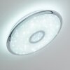 Jamton Plafoniera LED Cromo, 1-Luce, Telecomando