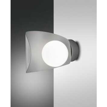 Fabas Luce Adria Applique LED Argento, 1-Luce