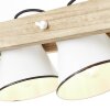 Brilliant Plow Lampada a Sospensione Legno chiaro, Bianco, 3-Luci