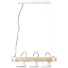 Brilliant Plow Lampada a Sospensione Legno chiaro, Bianco, 3-Luci