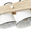 Brilliant Plow Lampada a Sospensione Legno chiaro, Bianco, 3-Luci